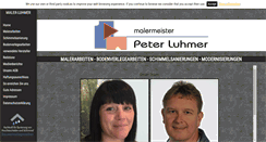 Desktop Screenshot of maler-luhmer.de